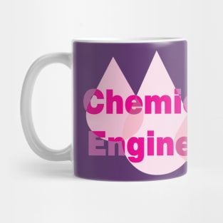 Chemical Engineer Pink Drops Mug